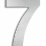 House Number 7 - Stainless Steel Adress Plaque