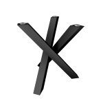 Table leg under glass top Nest