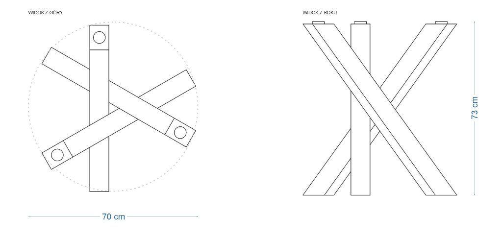 Table Base for Glass Top Nest - Image 3