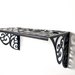 Openwork Metal Corner Shelf POL 018a 40 cm