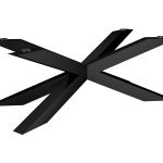 Metal leg for table under glass top Spider Heavy L
