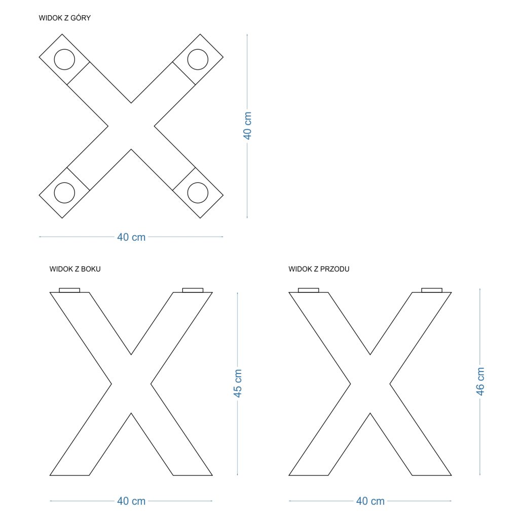 Coffee Table Base for Glass Top Spider Heavy S - Image 4