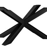Metal leg for table under glass top Spider Heavy M
