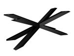 Metal leg for table under glass top Spider Heavy XL