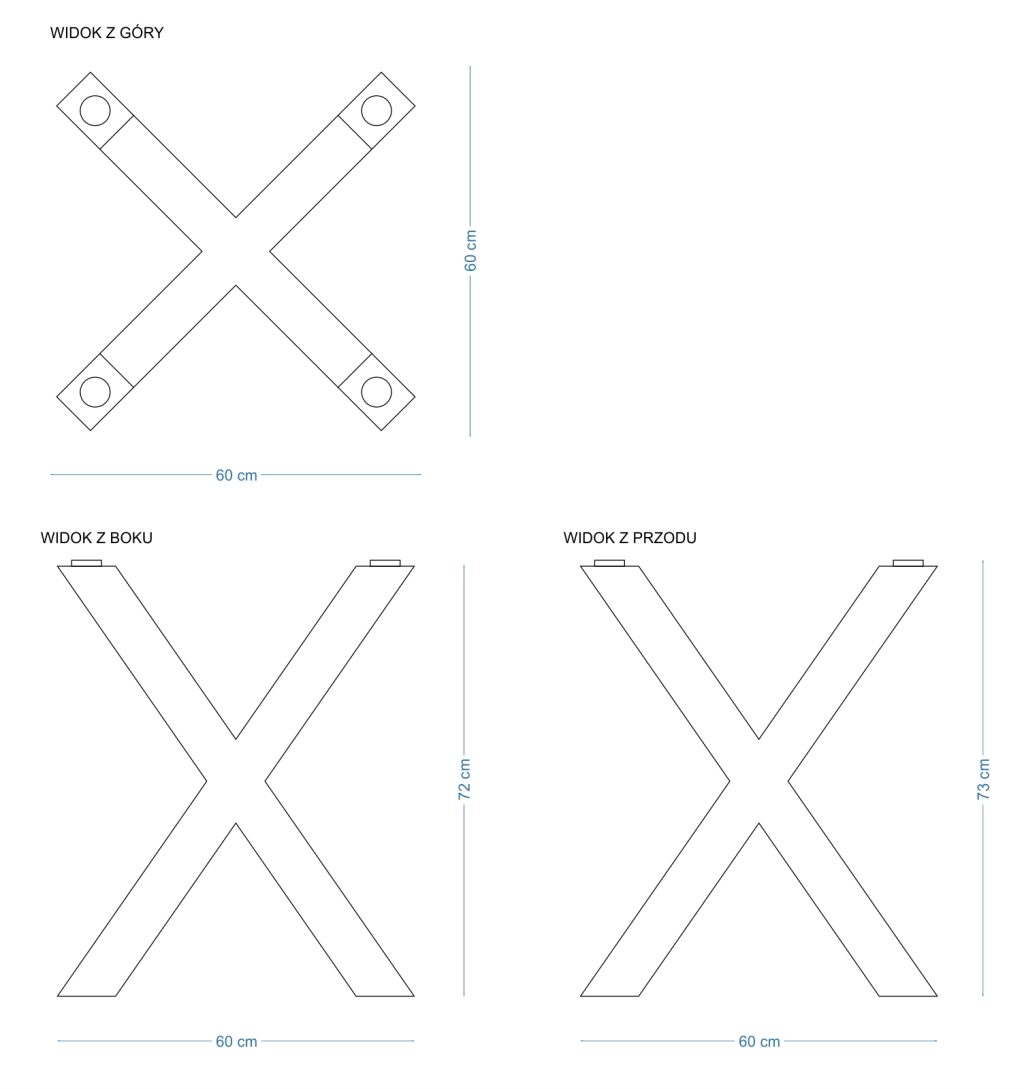 Table Base for Glass Top Spider Narrow S - Image 3
