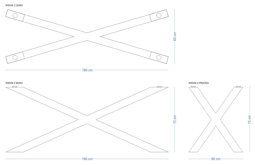 Table Base for Glass Top Spider Narrow XL - Image 4