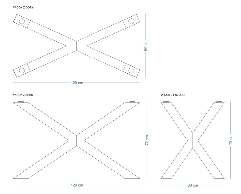 Table Base for Glass Top Spider Narrow M - Image 4