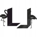 Bookends Flamingos 2 pcs p81