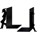 Bookends Cowboy (he and she) 2 pcs