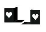 Bookends p41 Hearts 2 pcs