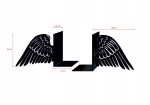Metal Bookends Wings 2 pcs p77 - Image 2