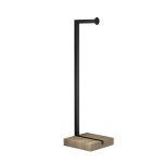 Toilet Paper Holder with Wooden Base - Image 3