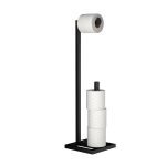 Loft metal toilet paper holder and supply