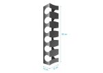 Wall Mounted Wine Rack Monferrato 6 Bottles 83 cm - Image 7