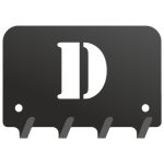 Wieszak metalowy na klucze WIE199 LITERKA D 10cm
