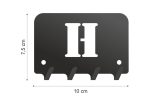 Wieszak metalowy na klucze WIE203 LITERKA H 10cm - Image 2