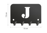 Wieszak metalowy na klucze WIE205 LITERKA J 10cm - Image 2