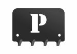 Wieszak metalowy na klucze WIE211 LITERKA P 10cm