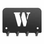 Wieszak metalowy na klucze WIE216 LITERKA W 10cm