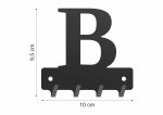 Wieszak metalowy na klucze WIE219 LITERKA B 10cm - Image 2