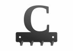 Wieszak metalowy na klucze WIE220 LITERKA C 10cm