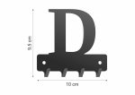 Wieszak metalowy na klucze WIE221 LITERKA D 10cm - Image 2