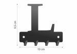 Wieszak metalowy na klucze WIE229 LITERKA L 10cm - Image 2