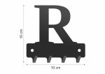 Wieszak metalowy na klucze WIE235 LITERKA R 10cm - Image 2