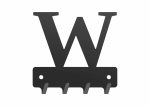 Wieszak metalowy na klucze WIE239 LITERKA W 10cm