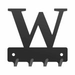Wieszak metalowy na klucze WIE239 LITERKA W 10cm