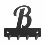 Wieszak metalowy na klucze WIE242 LITERKA B 10cm