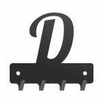 Wieszak metalowy na klucze WIE244 LITERKA D 10cm