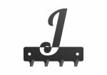 Wieszak metalowy na klucze WIE250 LITERKA J 10cm