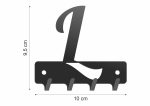 Wieszak metalowy na klucze WIE252 LITERKA L 10cm - Image 2