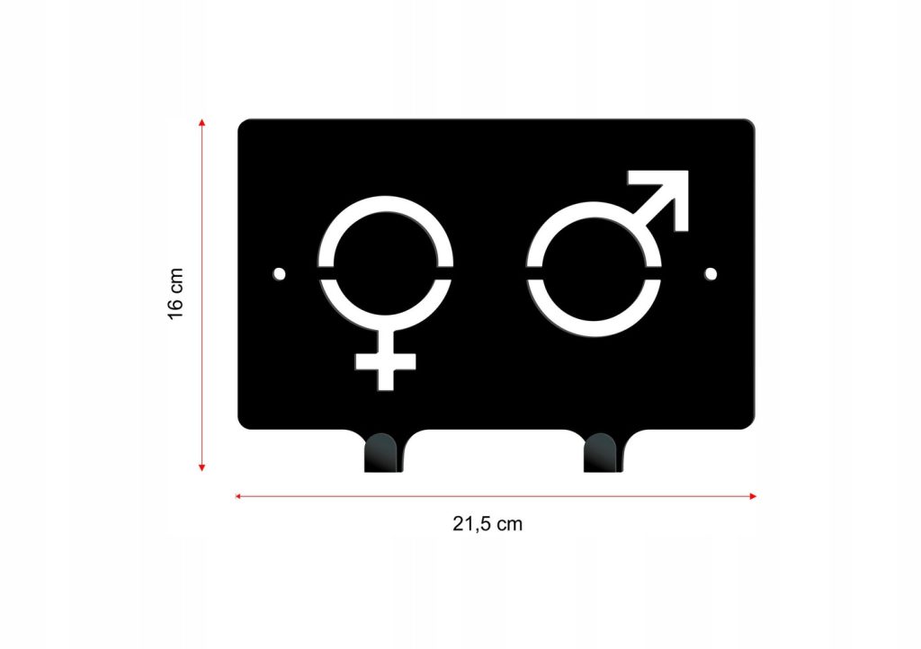 Towel Hook He She 2 22 cm - Image 3