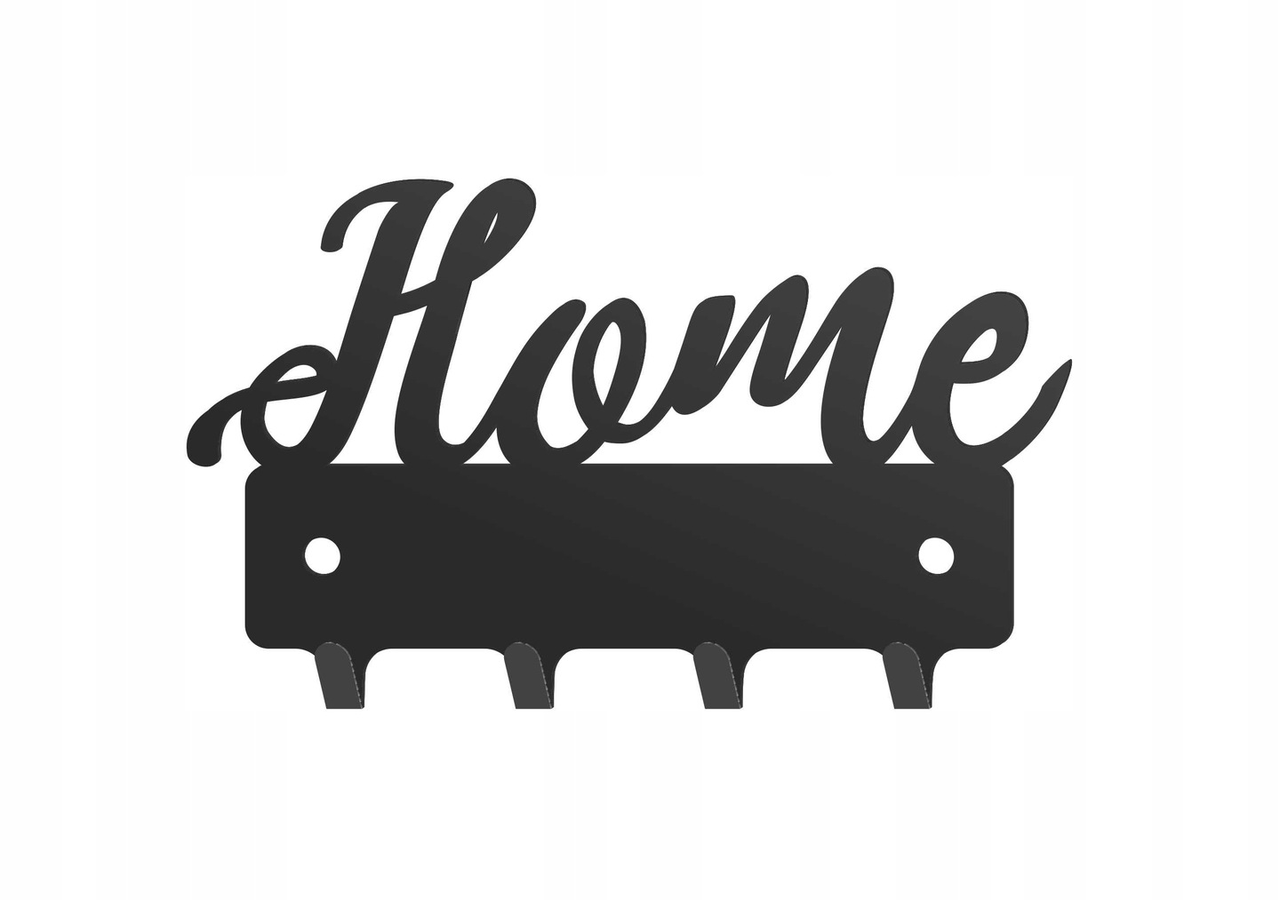 WIESZAK-metalowy-na-klucze-HOME-W14-10cm-1.jpg Wieszak metalowy na klucze home WIE014 10cm - Image 1