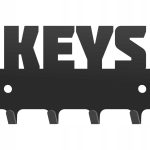 Wieszak metalowy na klucze keys WIE140 10cm