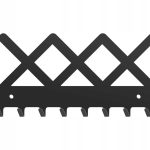 Wieszak metalowy na klucze kratka WIE053 20cm