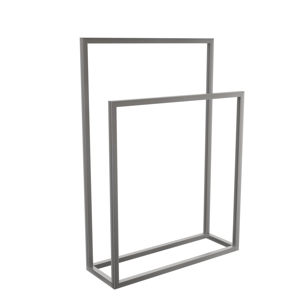 Free Standing Towel Rack Brushed Stainless Steel M - Image 3