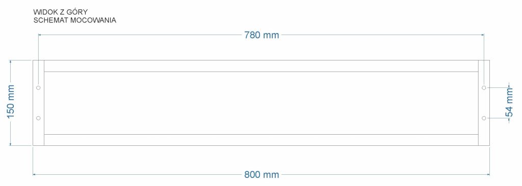 Ceiling Towel Rail Double Stainless Steel Chrome L - Image 4