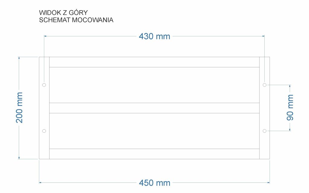 Ceiling Towel Rail Triple S - Image 5