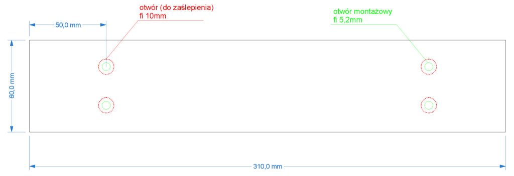 Ceiling Towel Rail Single for plasterboard XS - Image 5
