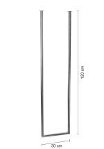 Ceiling Towel Rail Single Chrome XS - Image 3