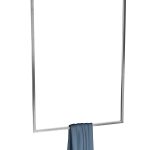 Ceiling Towel Rail Single Chrome L