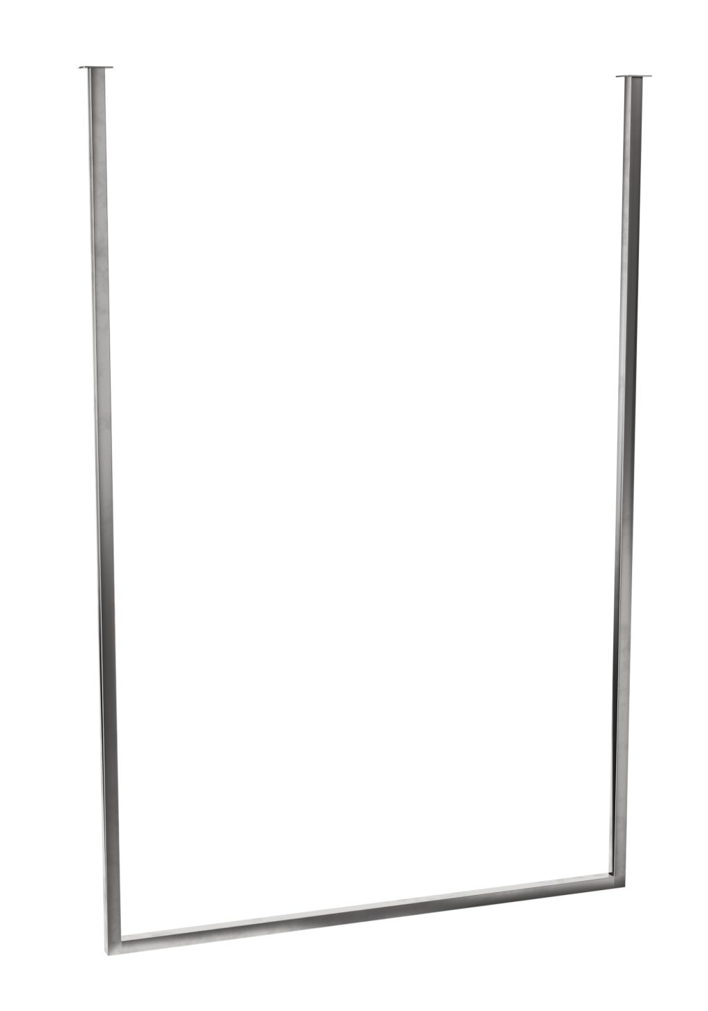 Ceiling Towel Rail Single Chrome L - Image 2