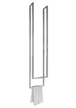 Ceiling Towel Rail Double Stainless Steel Chrome XS