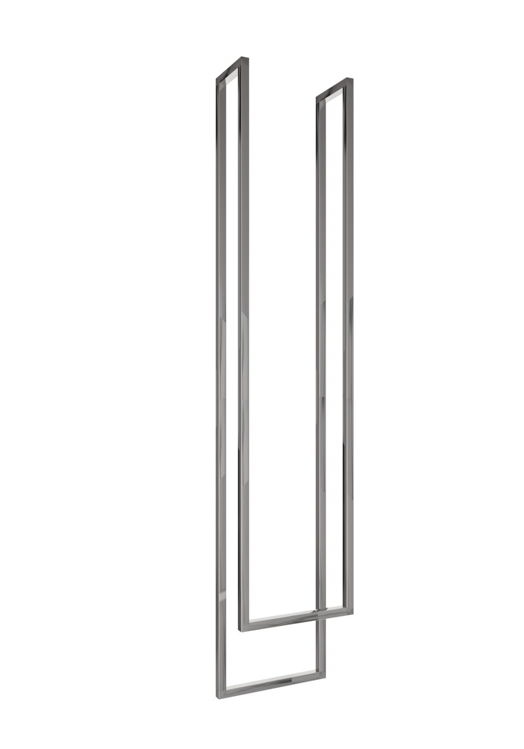 Ceiling Towel Rail Double Stainless Steel Chrome XS - Image 2
