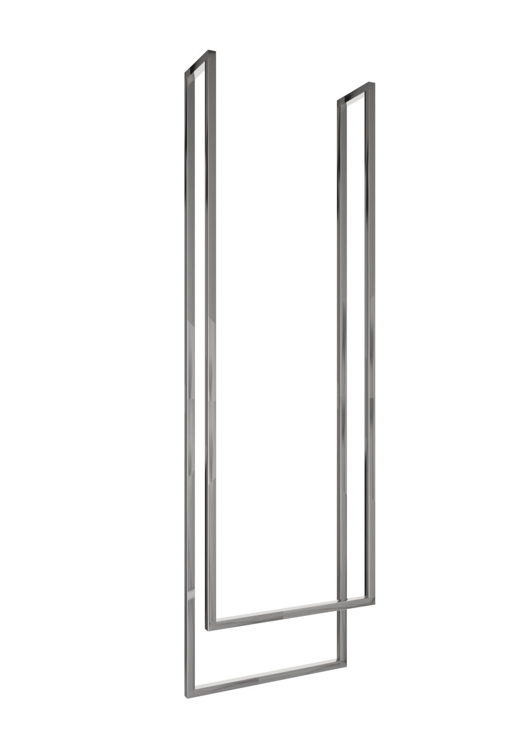 Ceiling Towel Rail Double Stainless Steel Chrome S - Image 2