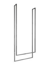 Ceiling Towel Rack Double Stainless Steel M - Image 2