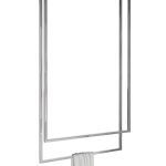 Ceiling Towel Rail Double Stainless Steel Chrome L